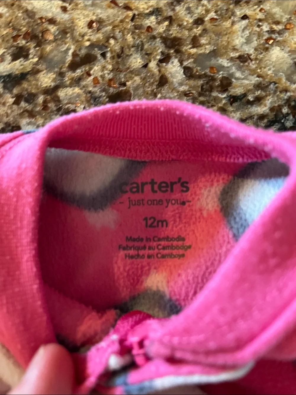 Carter’s Girl’s Fleece Footed Sleeper Pajamas Lot, 12 Months